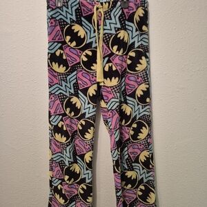 Women's Superhero Lounge Pants - Black, Yellow, Pink